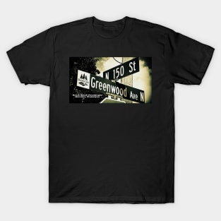 Greenwood Avenue & North 150th Street, Shoreline, WA by MWP T-Shirt